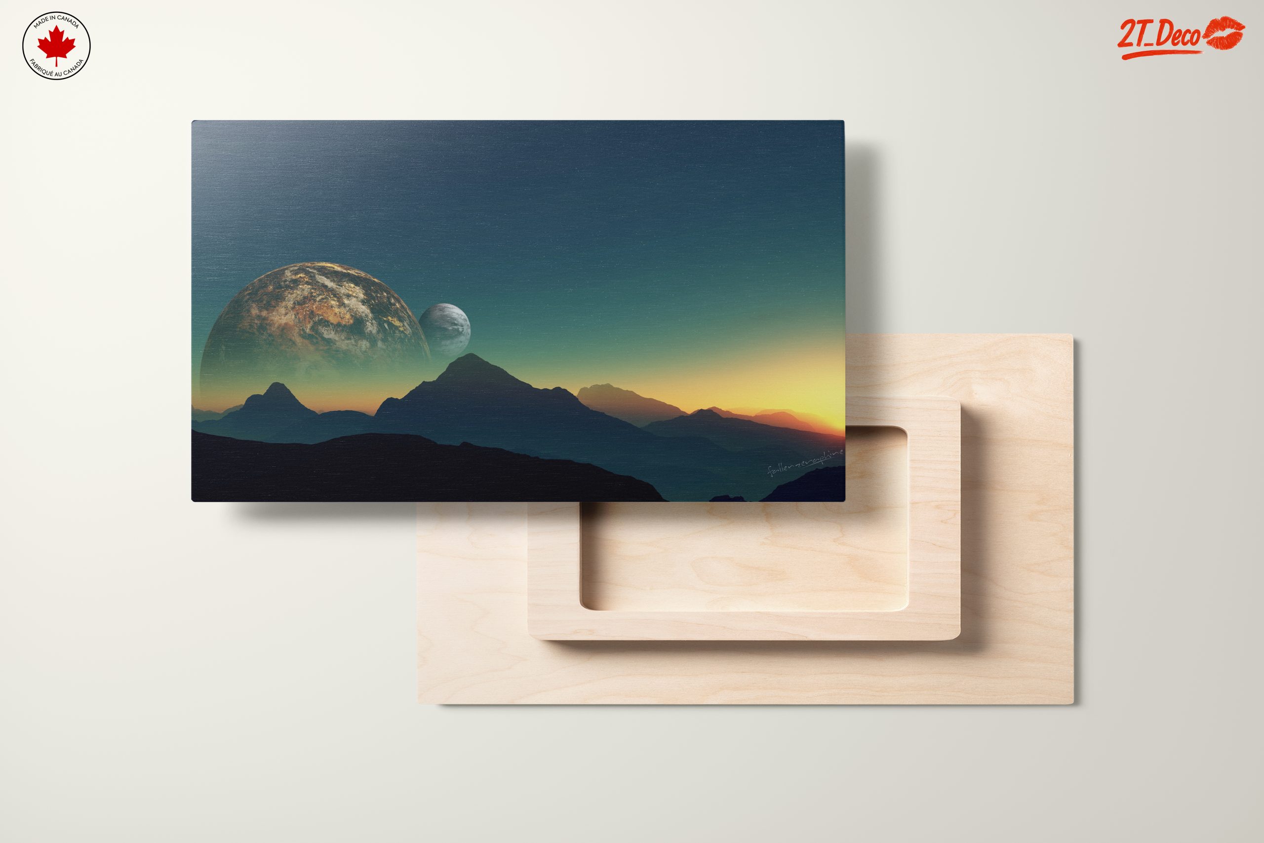 Surreal Cosmic Landscape with Planets - Image 11