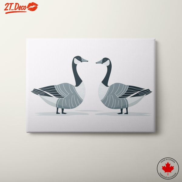 Stylized Geese in Whimsical Style