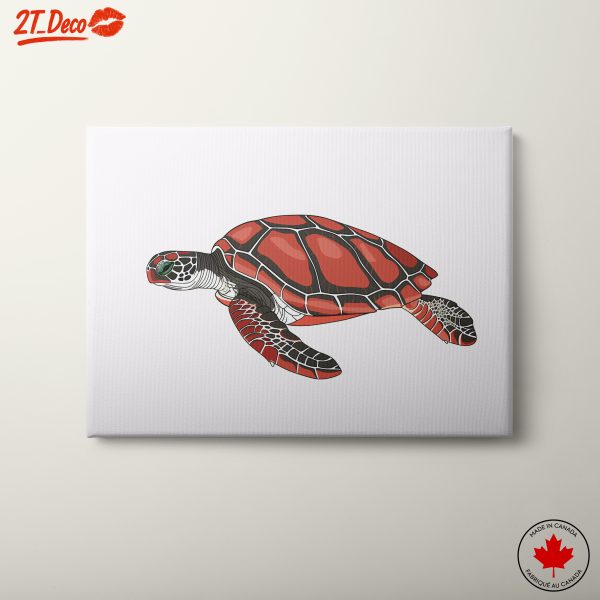 Stylized Turtle Art for Ocean Lovers