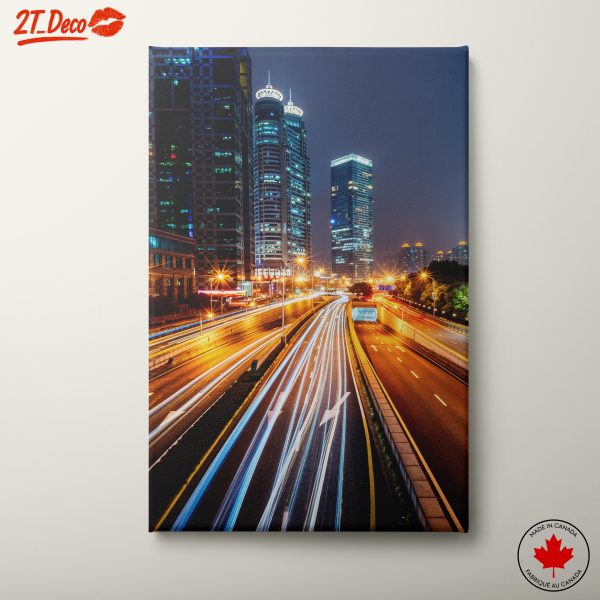 Vibrant Cityscape at Night