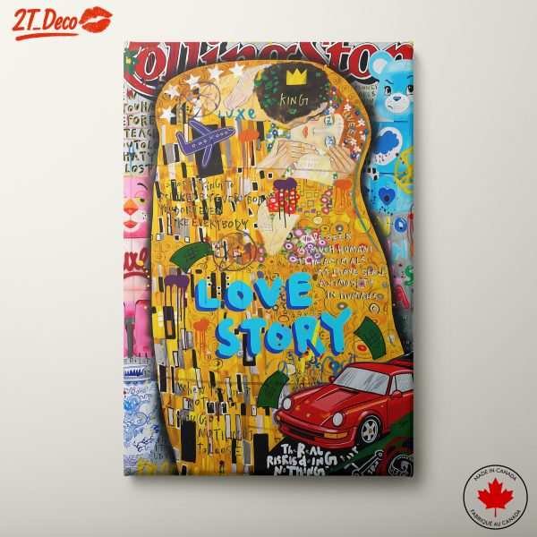 Vibrant Pop Art Love Story