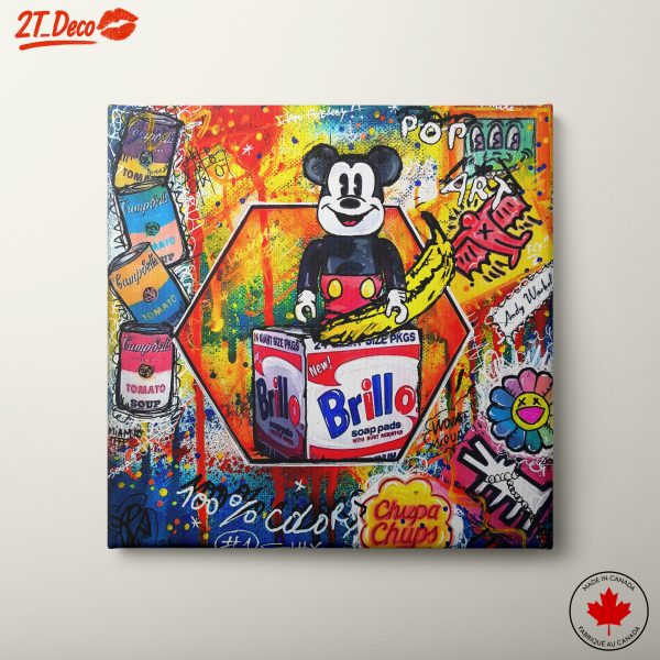 Colorful Pop Culture Art Featuring Iconic Character