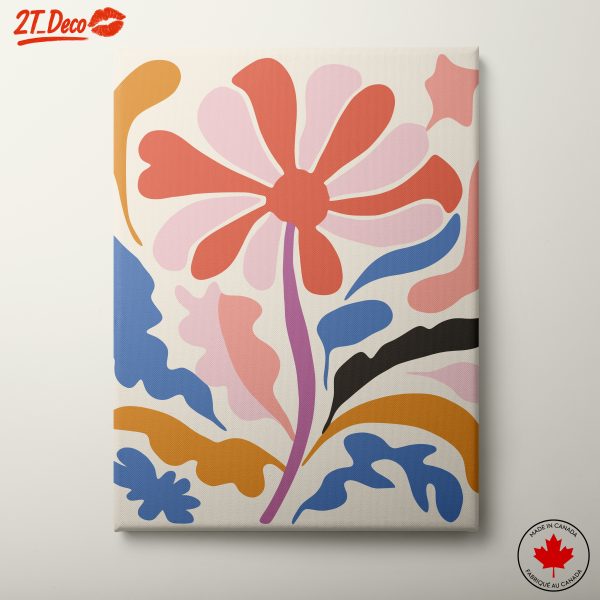 Vibrant Botanical Abstract Flower Art 3
