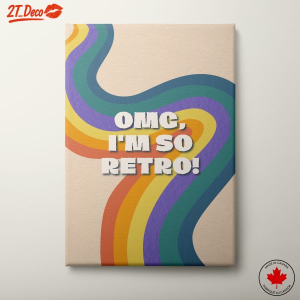 OMG, I'm So Retro - Colorful Wall Art