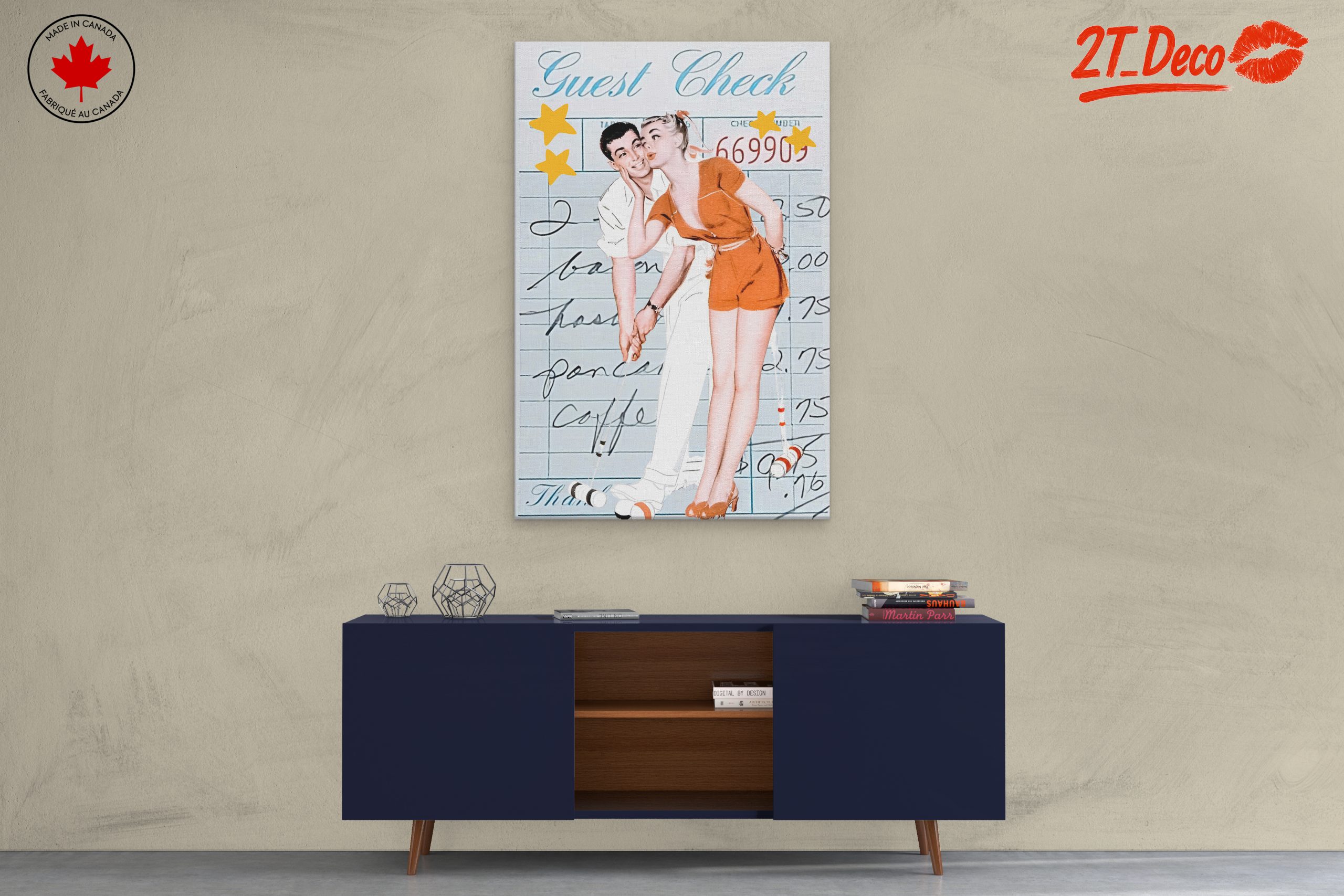 Vintage Scene with Playful Characters - Image 3