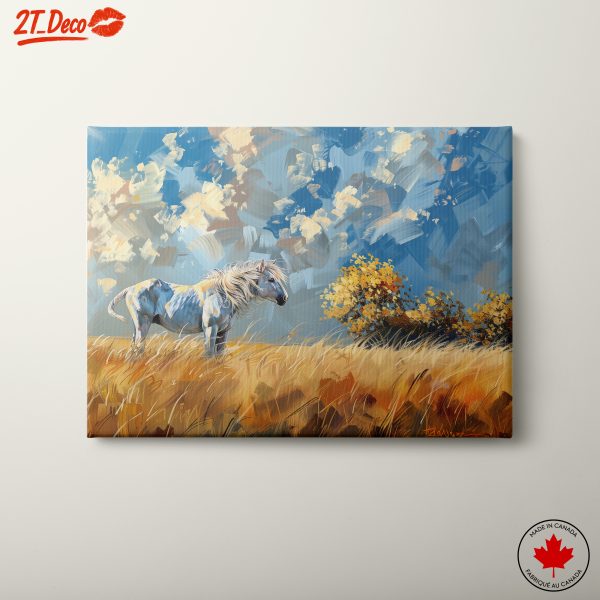 Artistic Horse in Serene Landscape