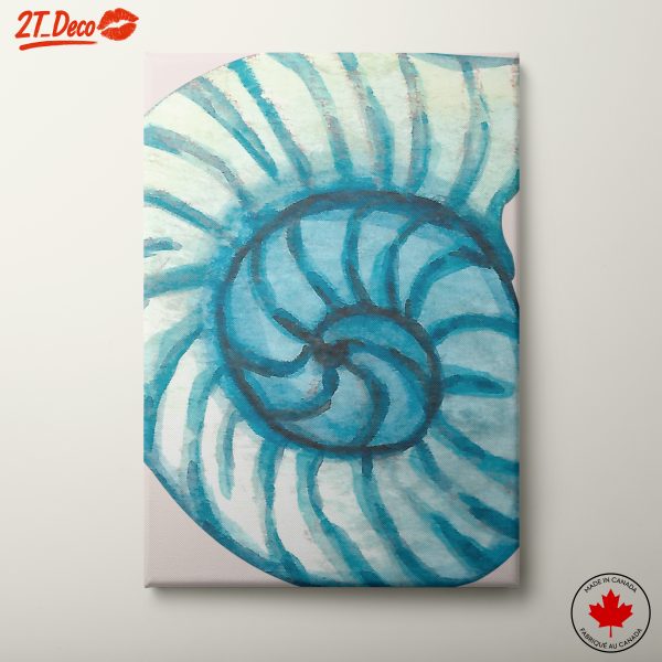Nautilus Shell Watercolor Art