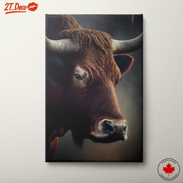 Majestic Brown Cow Portrait