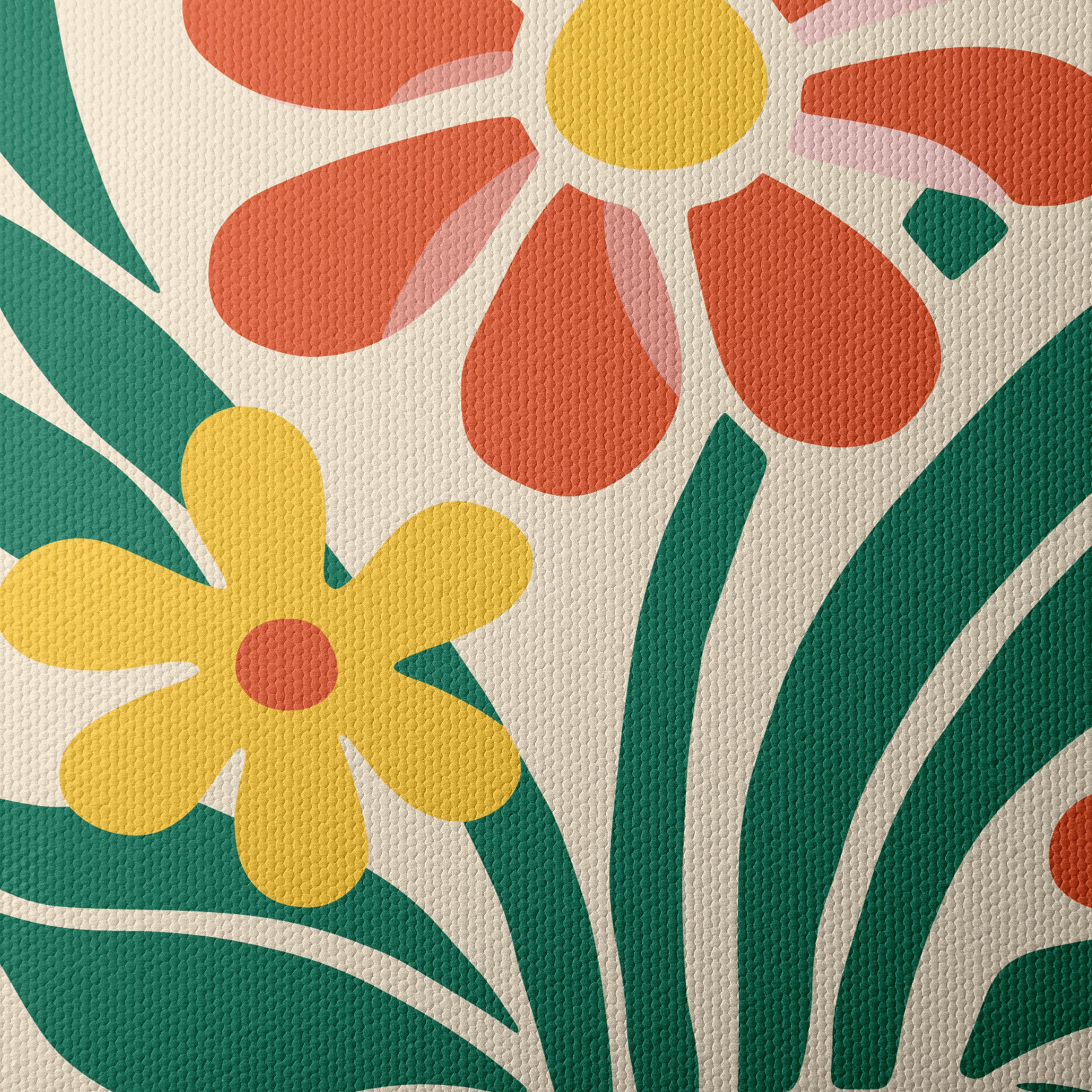 Stylized Floral Arrangement in Botanical Abstract Art - Image 4