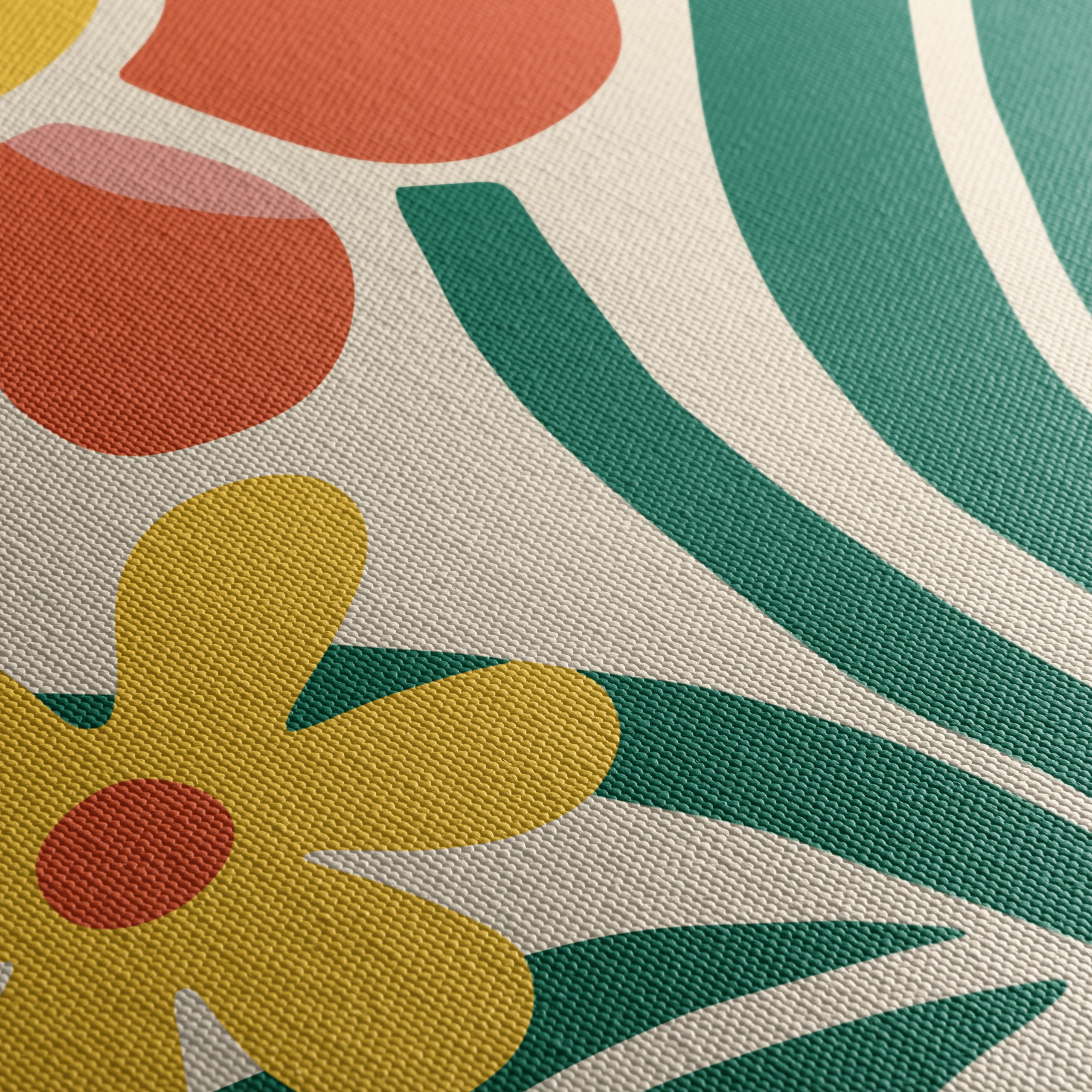 Stylized Floral Arrangement in Botanical Abstract Art - Image 5
