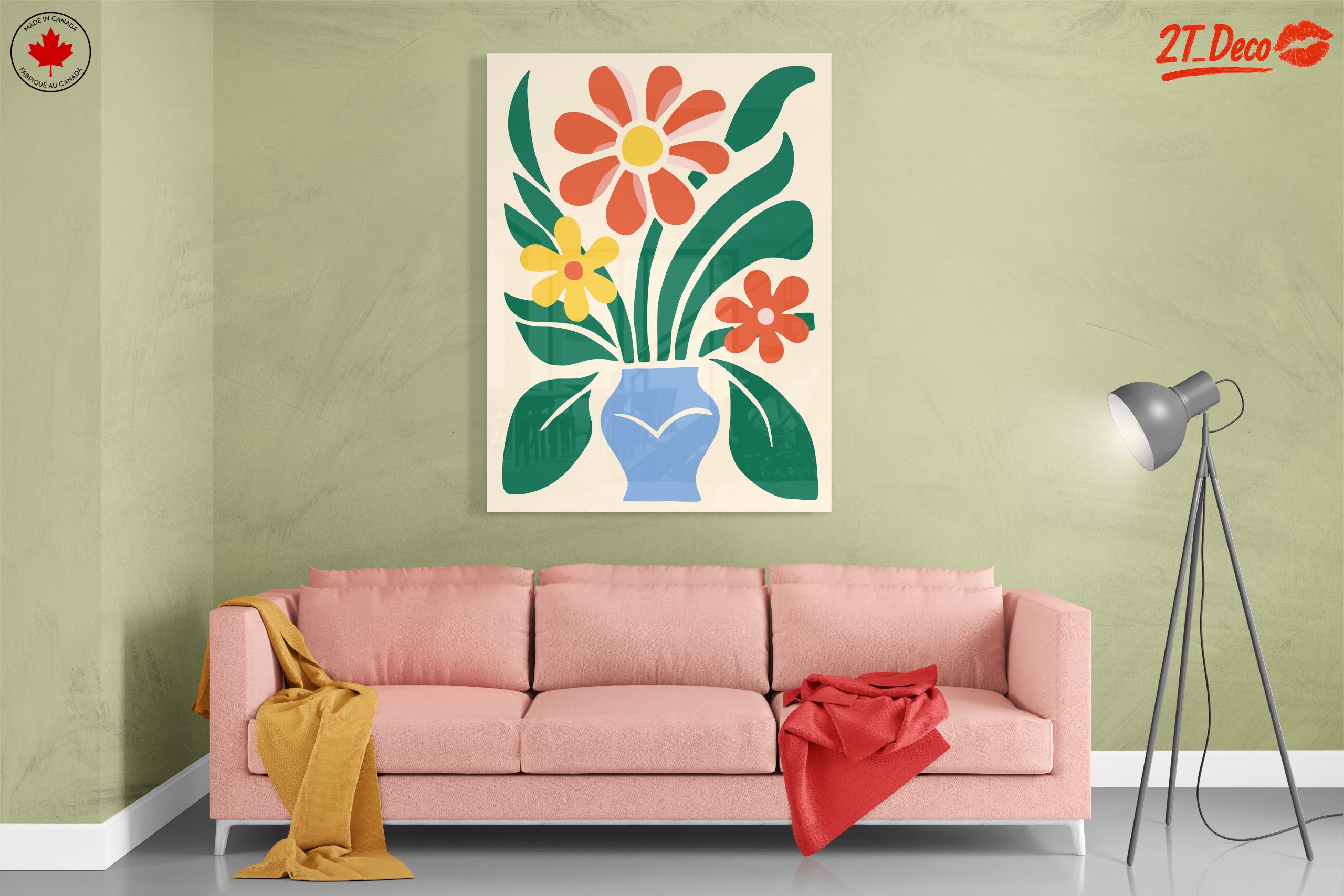 Stylized Floral Arrangement in Botanical Abstract Art - Image 7