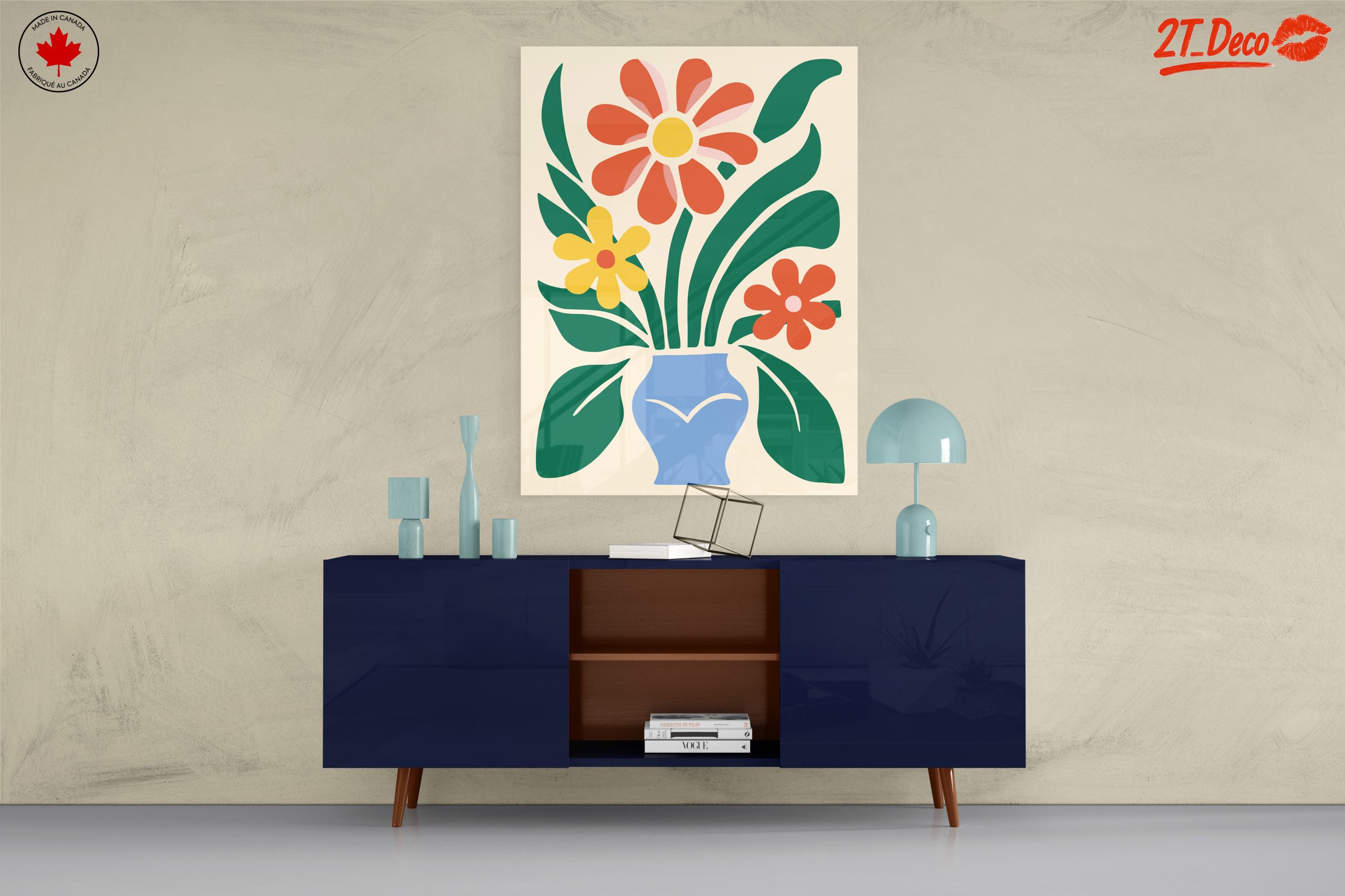 Stylized Floral Arrangement in Botanical Abstract Art - Image 8