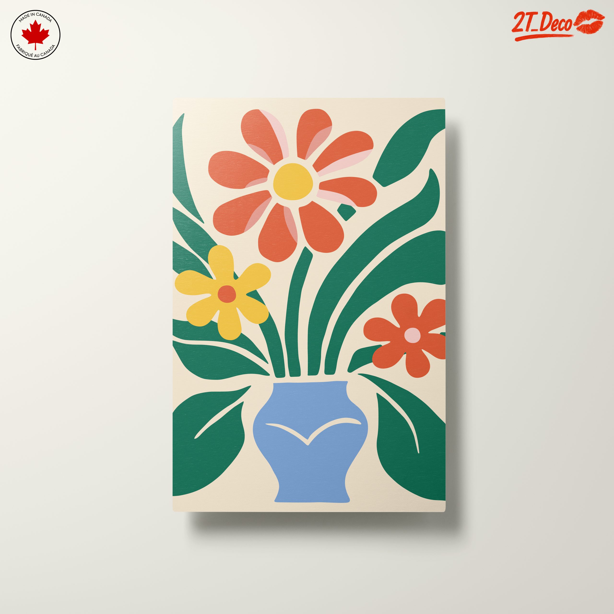 Stylized Floral Arrangement in Botanical Abstract Art - Image 10