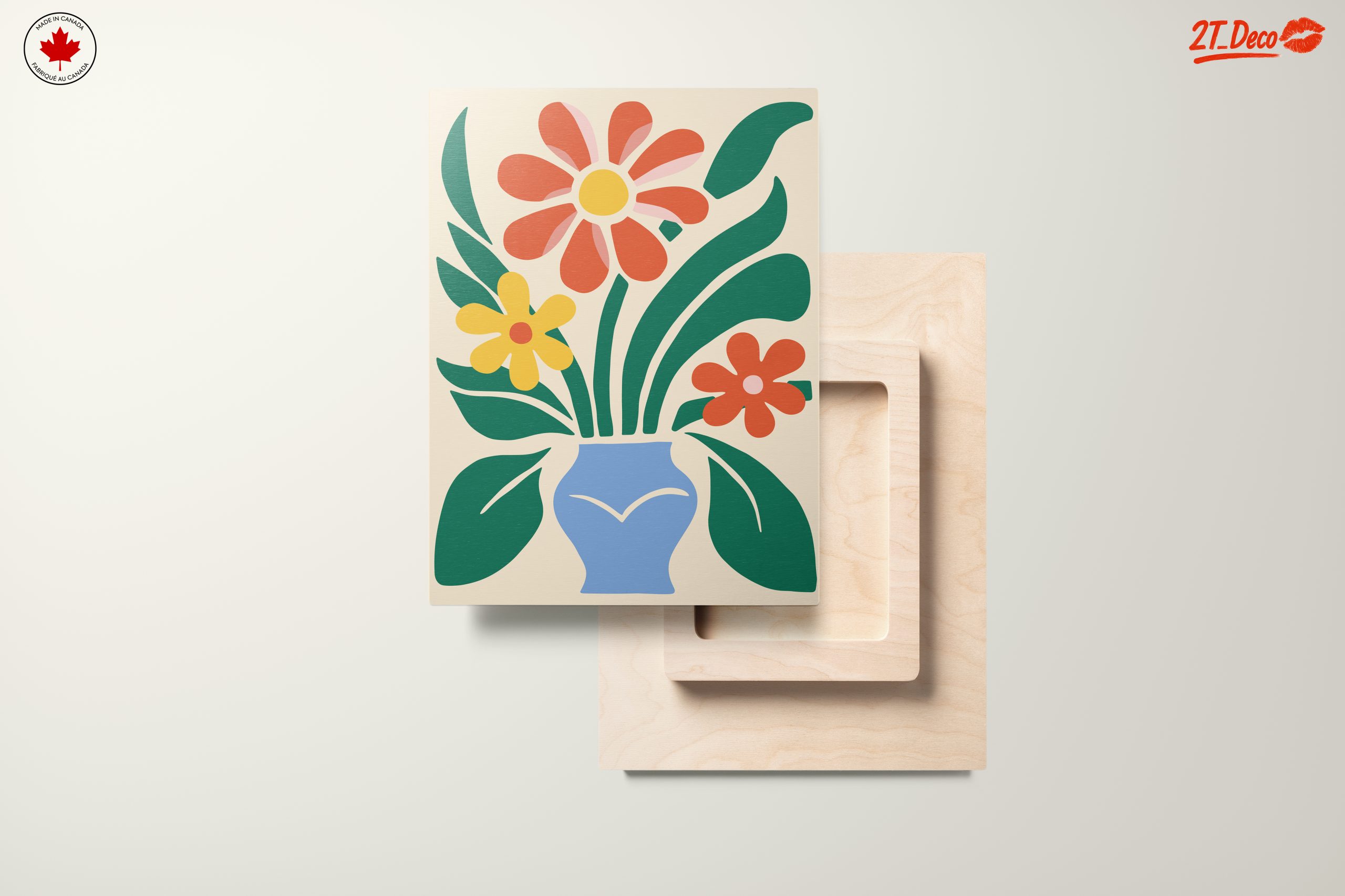 Stylized Floral Arrangement in Botanical Abstract Art - Image 11