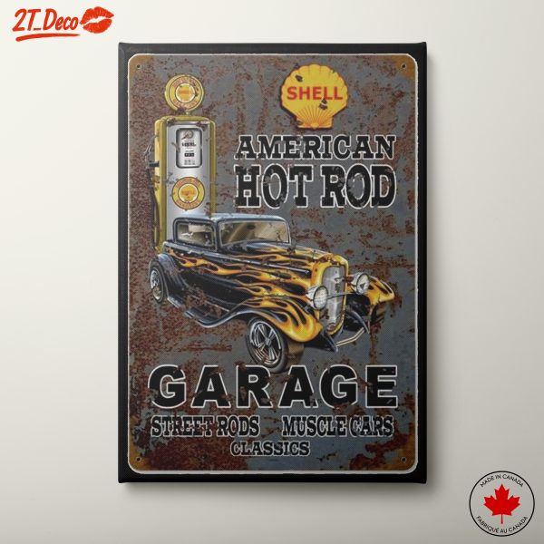 Vintage American Hot Rod Wall Art