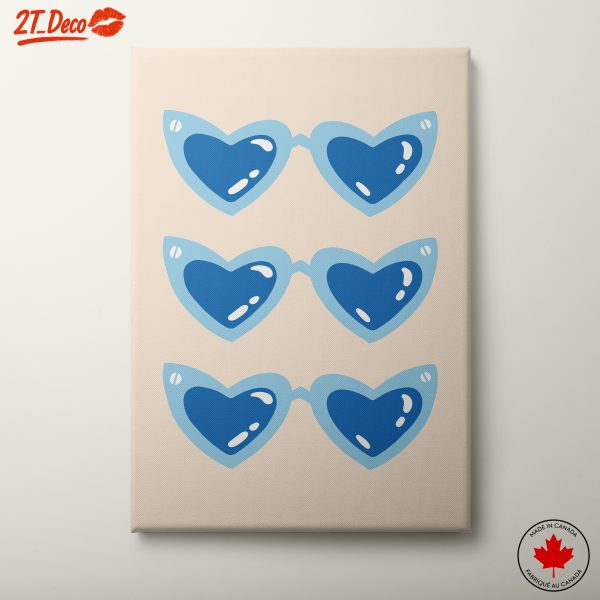 Heart-Shaped Sunglasses Whimsical Art