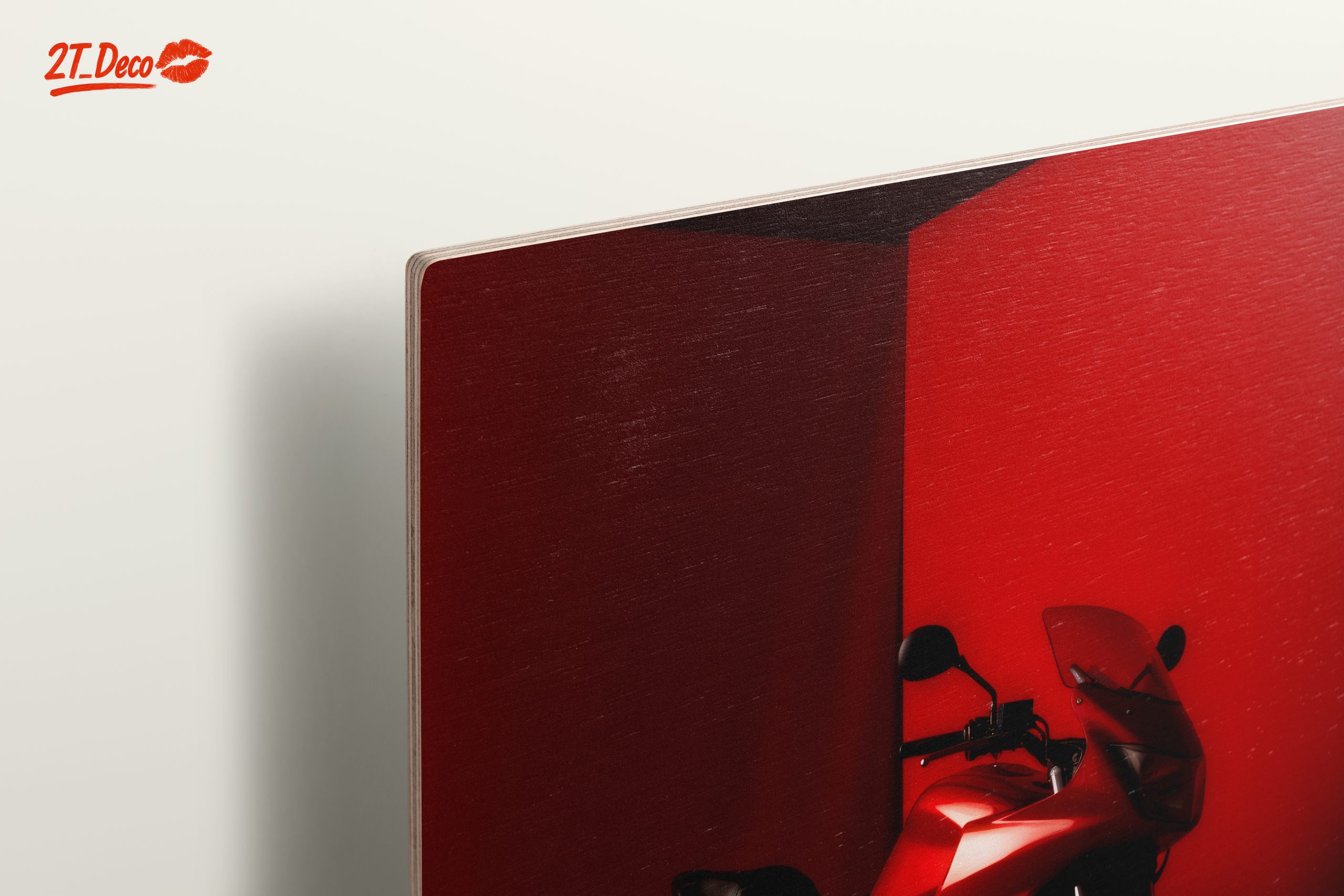 Stylish Red Motorcycle in Bold Minimalism - Image 15
