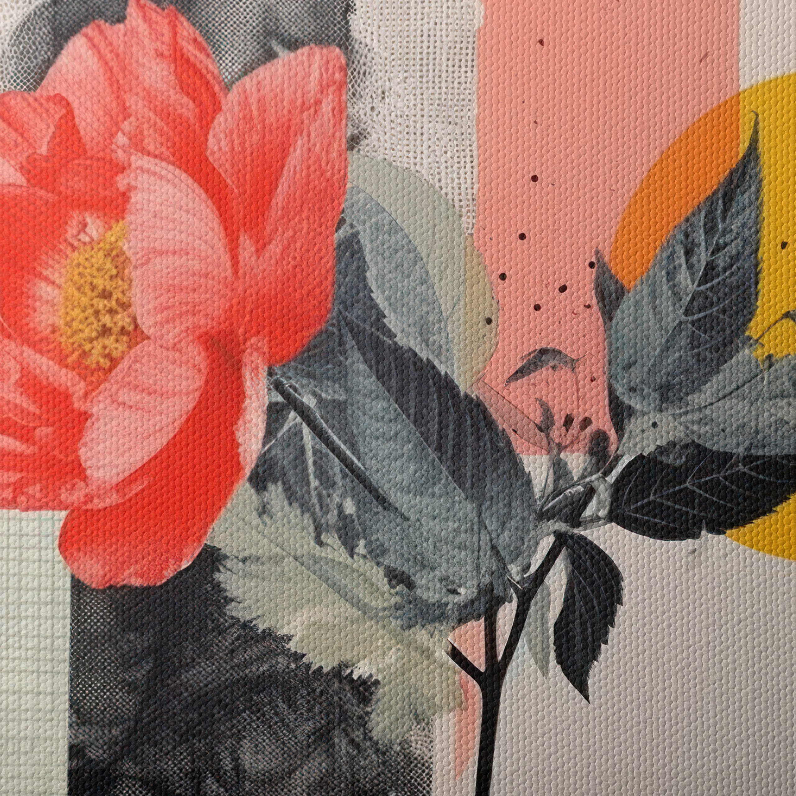 Vibrant Botanical Abstract Art with Floral Elements - Image 4