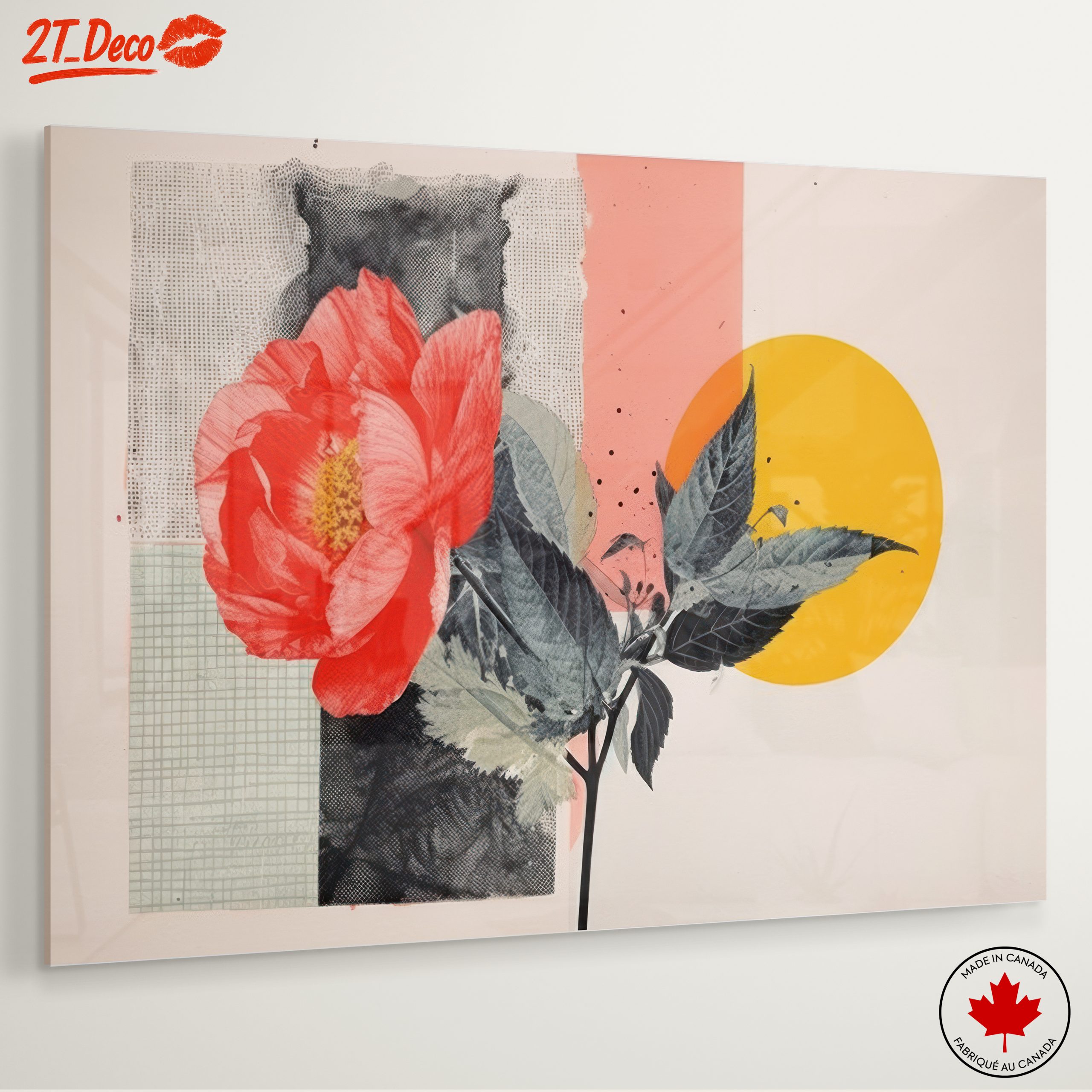 Vibrant Botanical Abstract Art with Floral Elements - Image 6