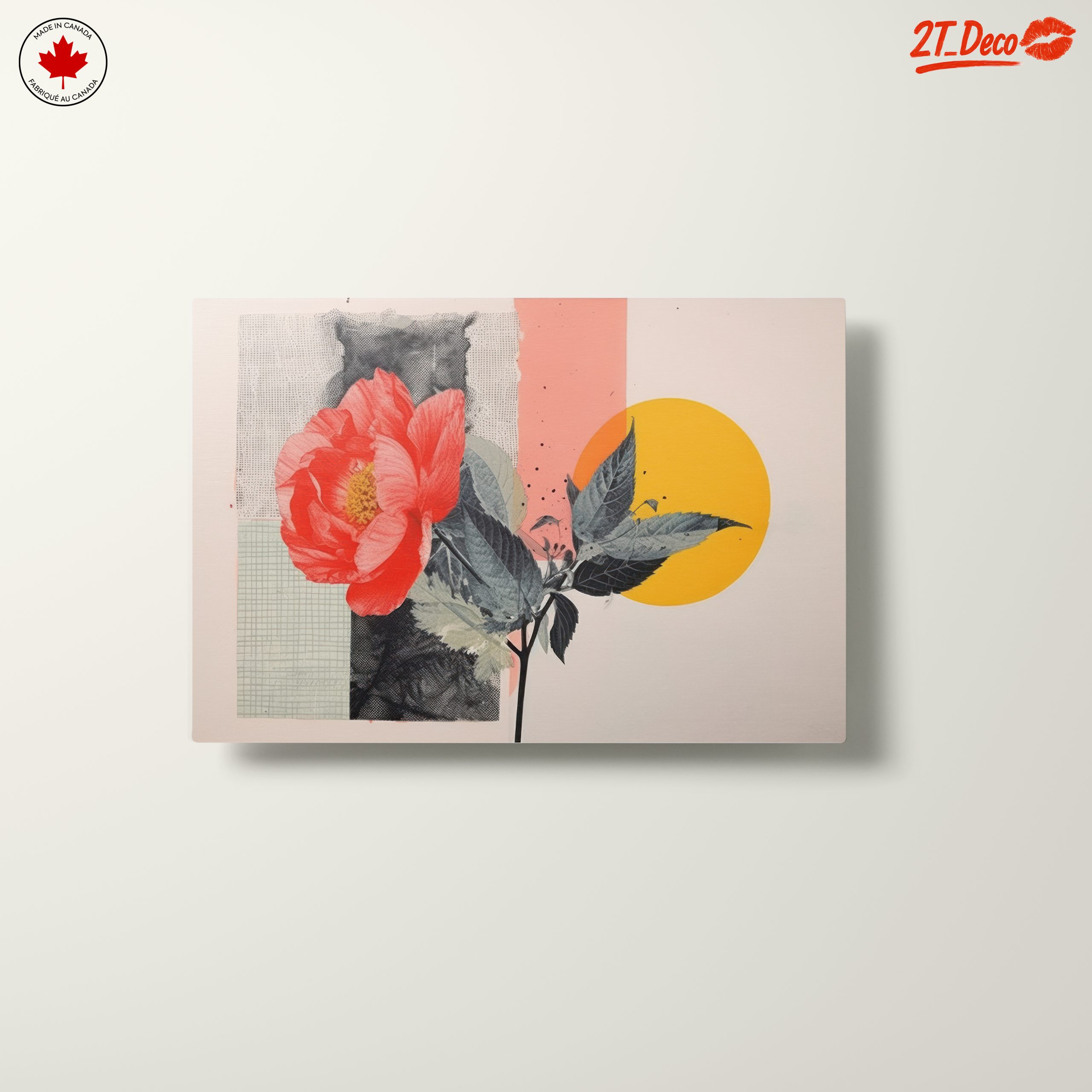 Vibrant Botanical Abstract Art with Floral Elements - Image 10