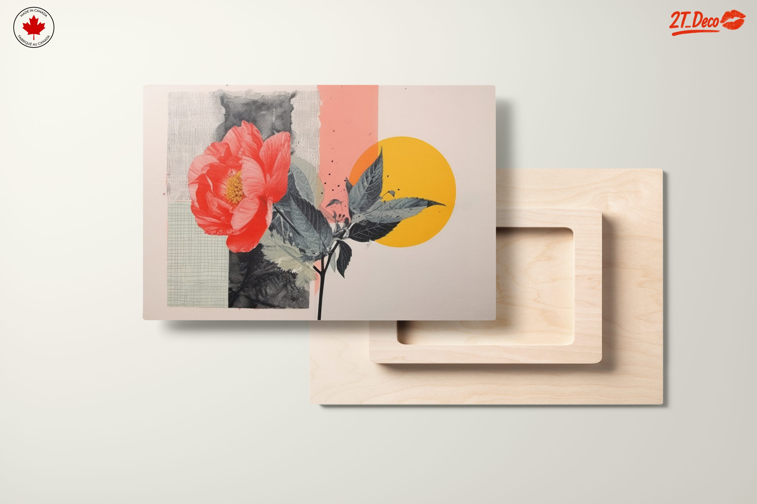 Vibrant Botanical Abstract Art with Floral Elements - Image 11