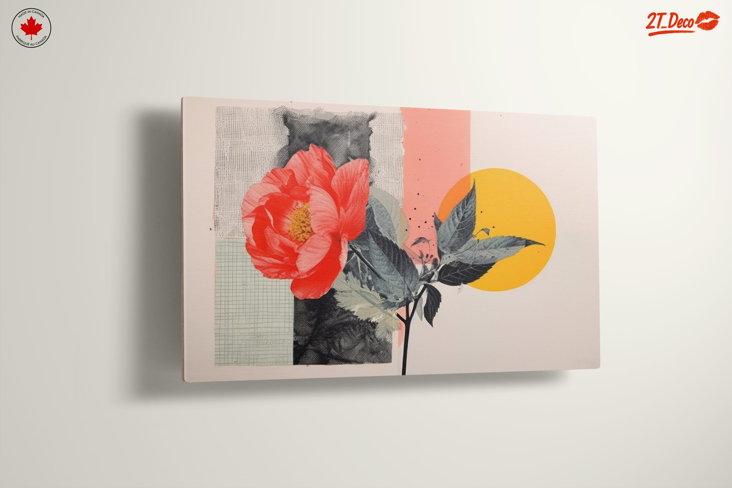 Vibrant Botanical Abstract Art with Floral Elements - Image 13