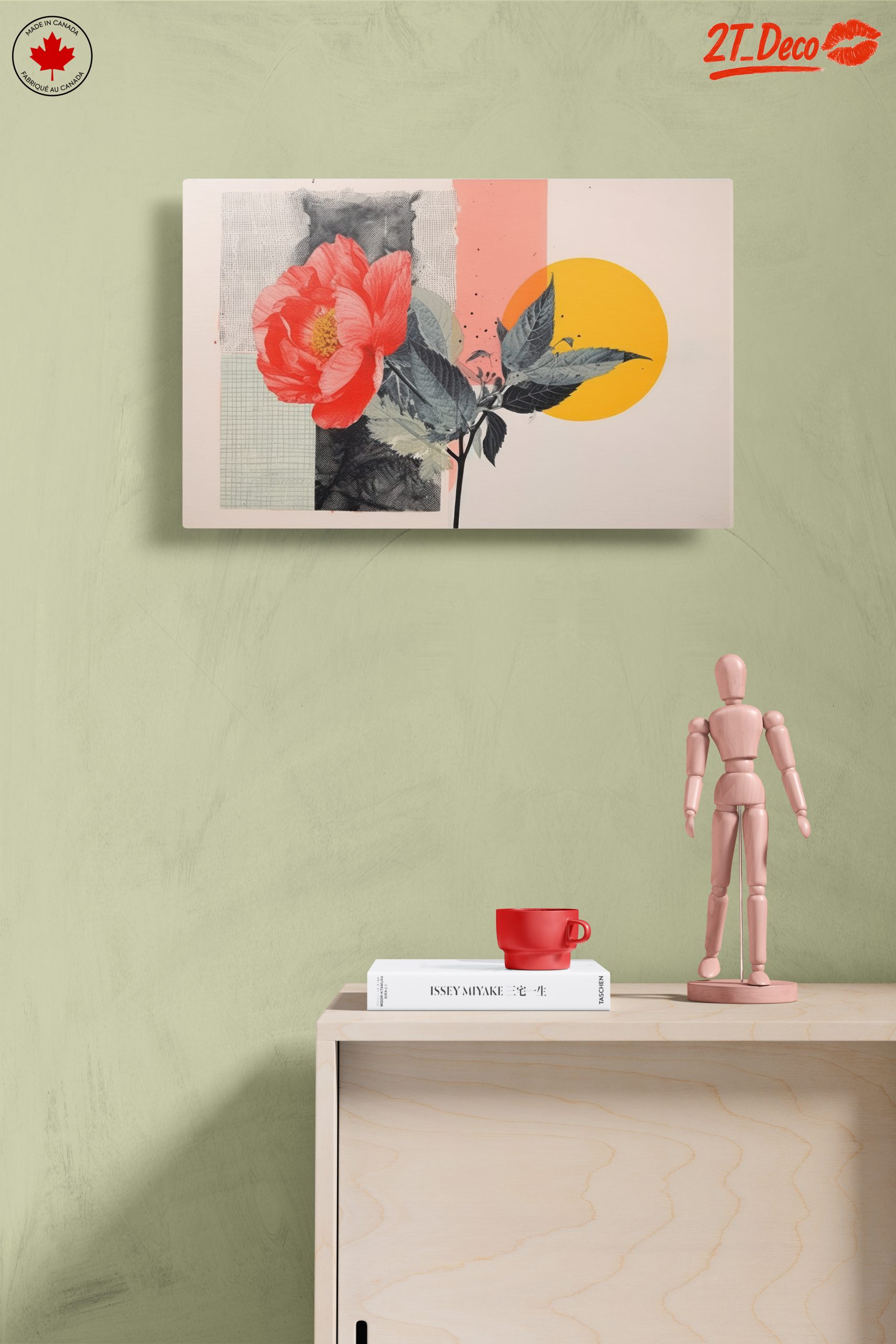Vibrant Botanical Abstract Art with Floral Elements - Image 14