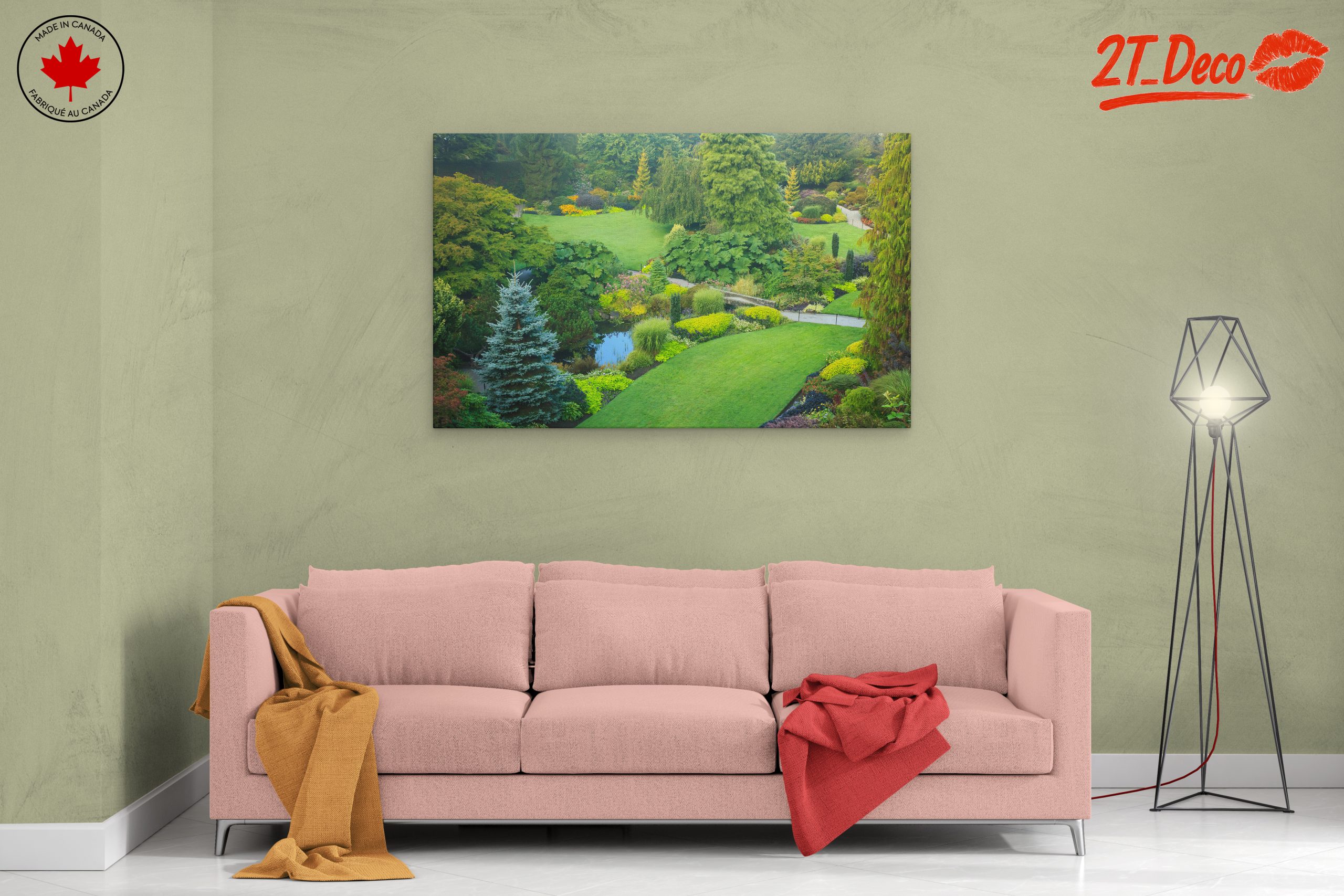 Lush Garden Landscape with Vibrant Flora - Image 2