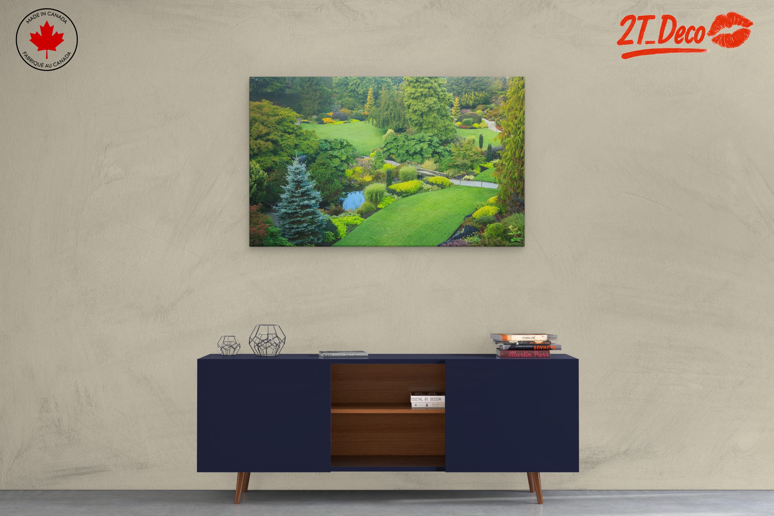 Lush Garden Landscape with Vibrant Flora - Image 3