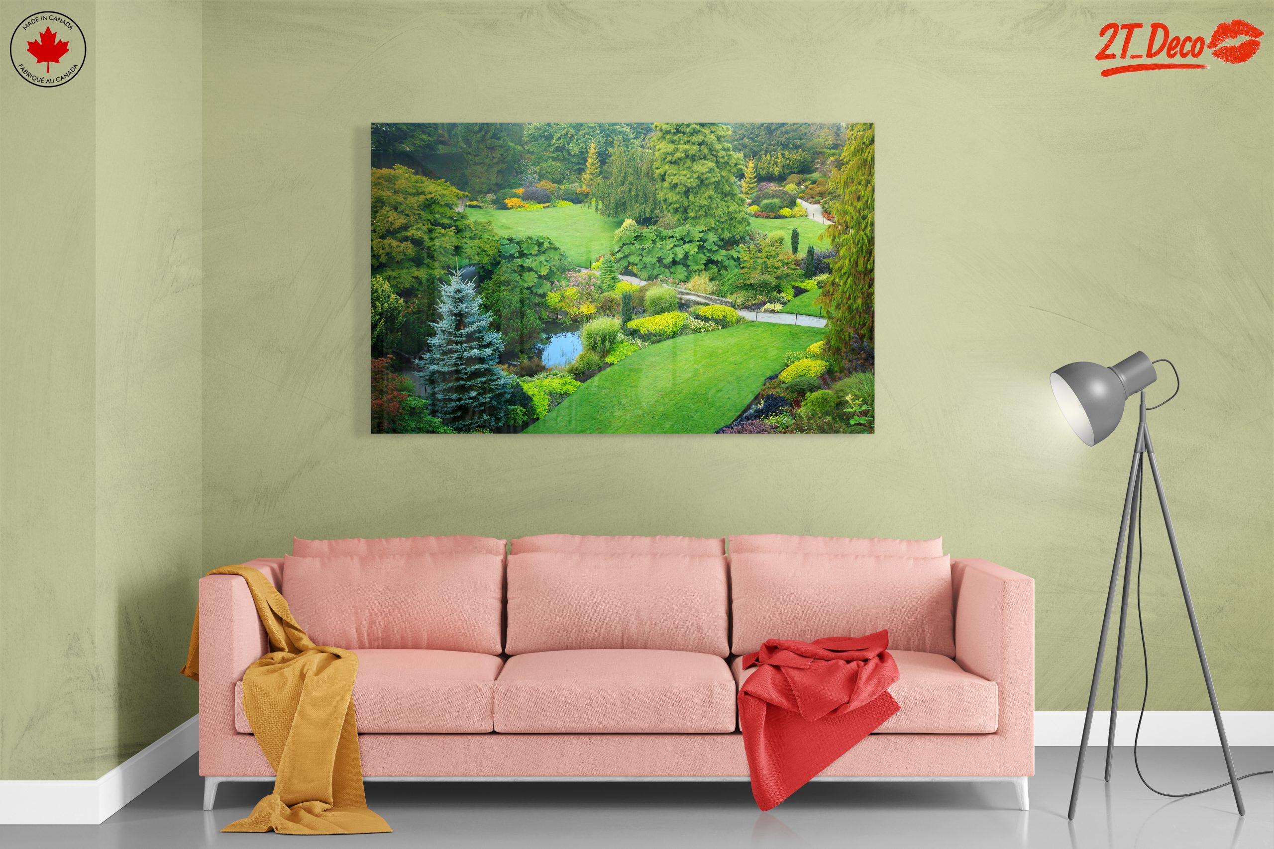 Lush Garden Landscape with Vibrant Flora - Image 7