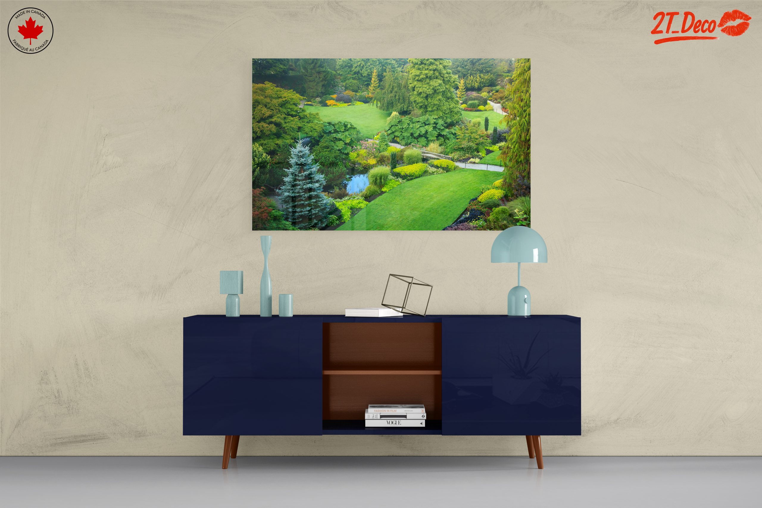 Lush Garden Landscape with Vibrant Flora - Image 8