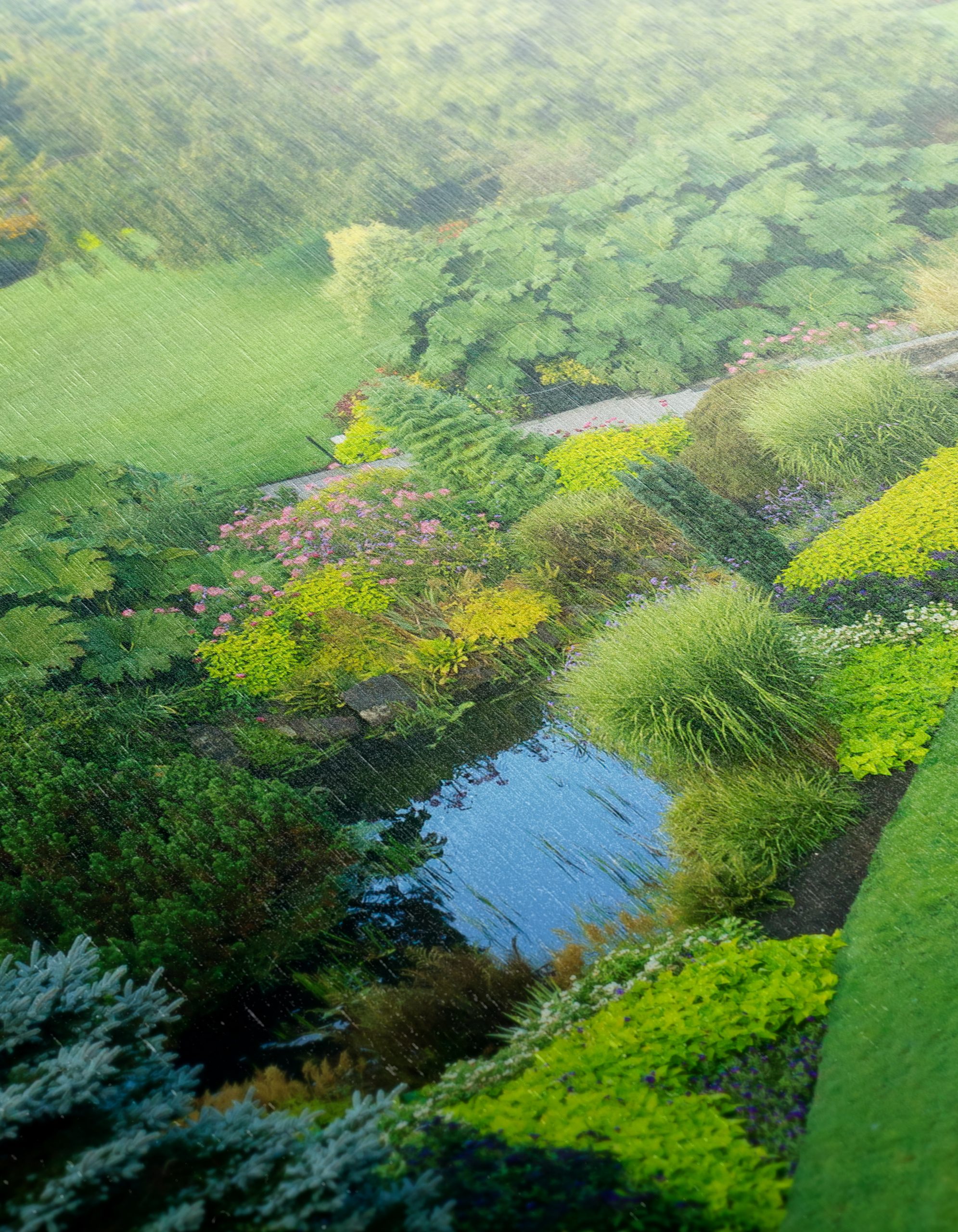 Lush Garden Landscape with Vibrant Flora - Image 12