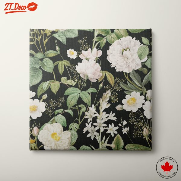 Elegant Botanical Leaf Art on Dark Background