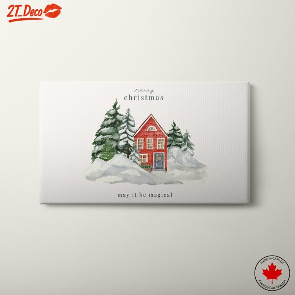 Magical Christmas House Scene