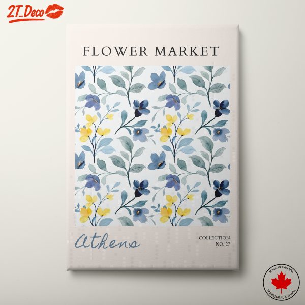 Flower Market Art Print Featuring Floral Patterns