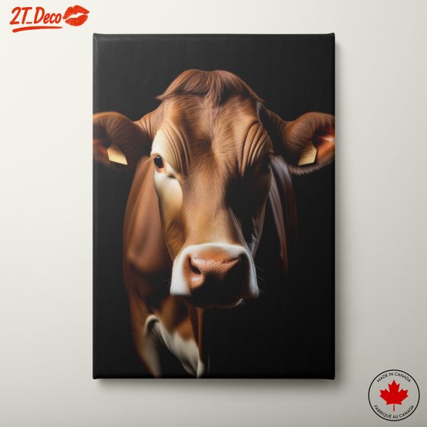 Realistic Cow Portrait Art for Farm Lovers