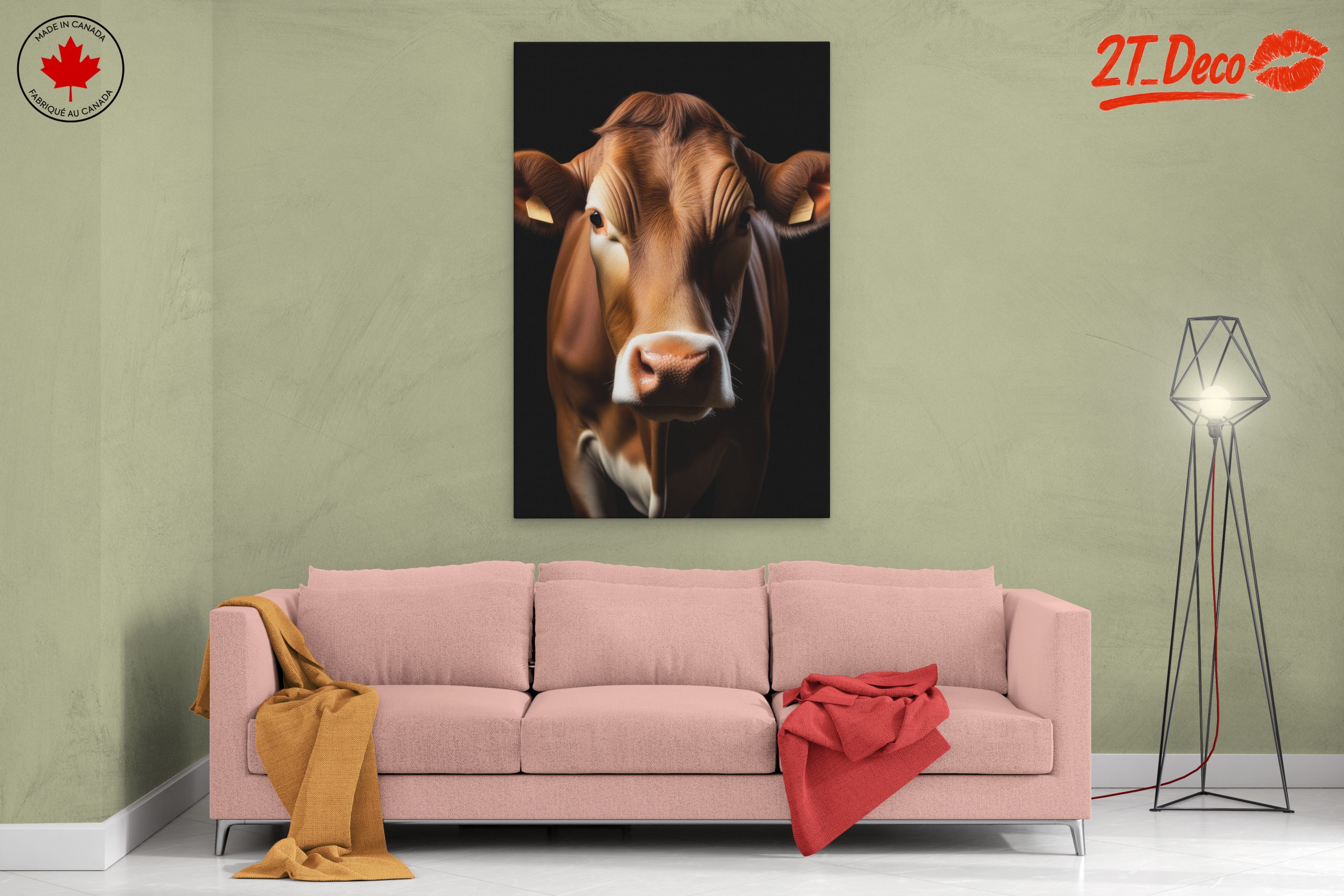 Realistic Cow Portrait Art for Farm Lovers - Image 2