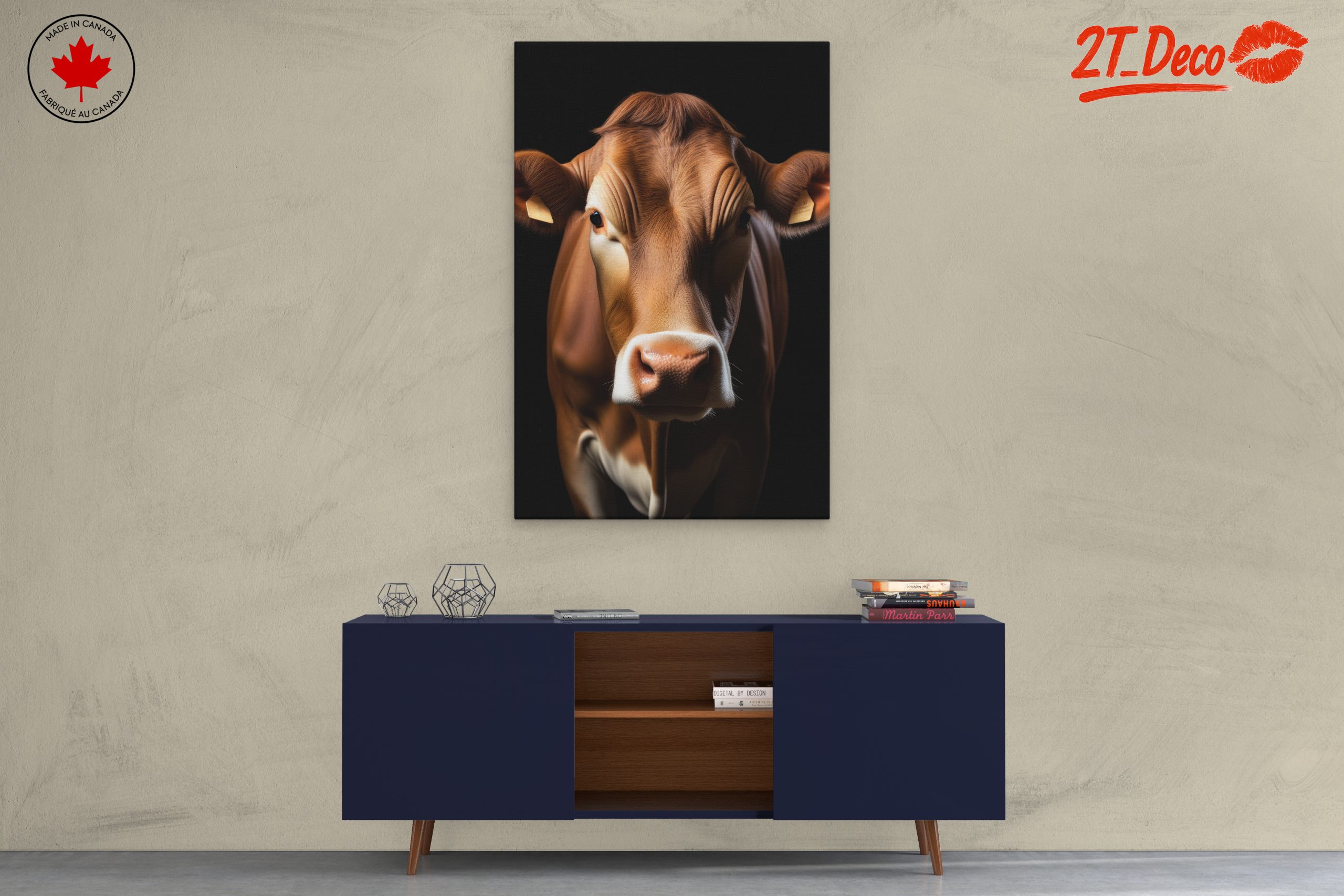 Realistic Cow Portrait Art for Farm Lovers - Image 3