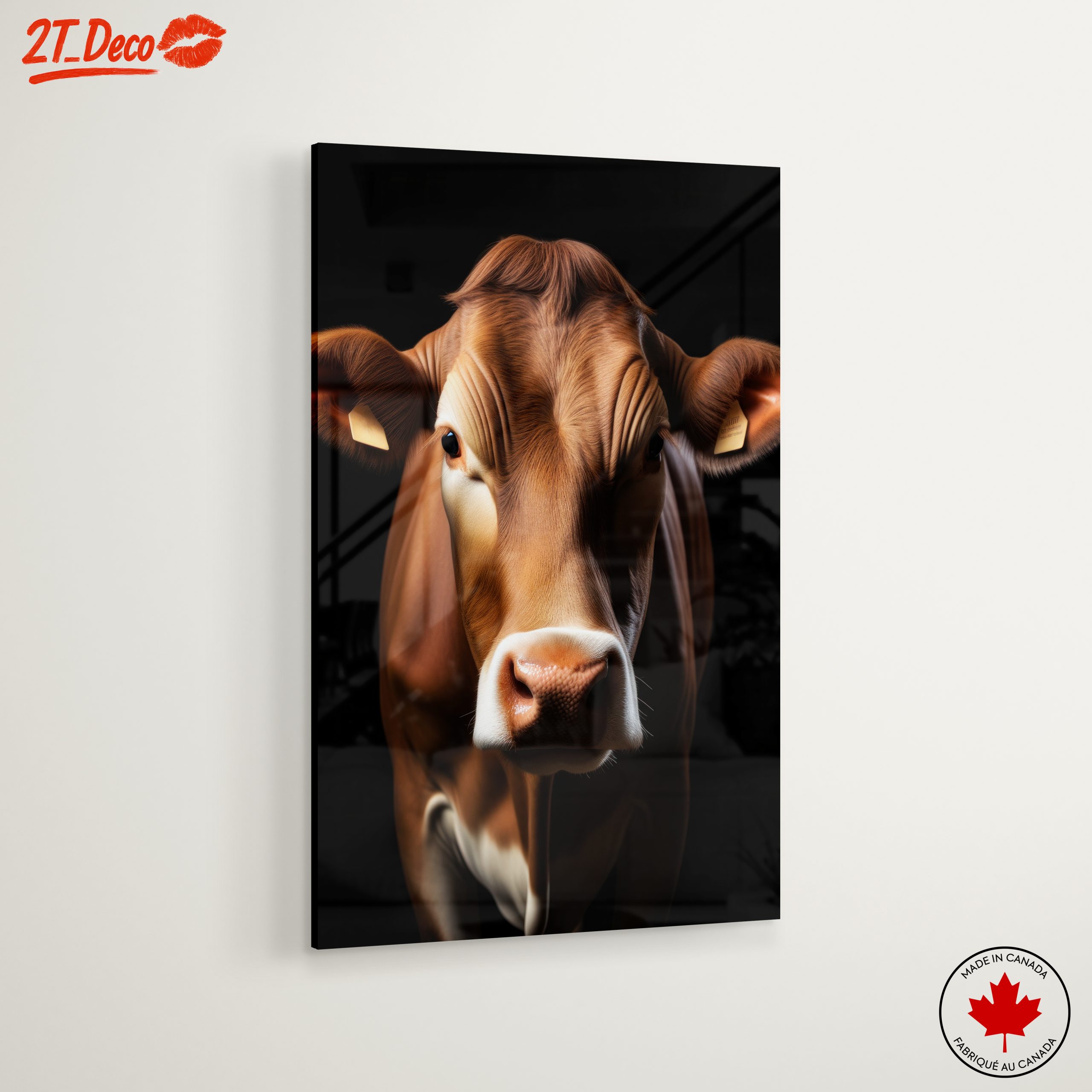 Realistic Cow Portrait Art for Farm Lovers - Image 6