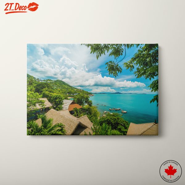 Serene Tropical Landscape with Lush Greenery