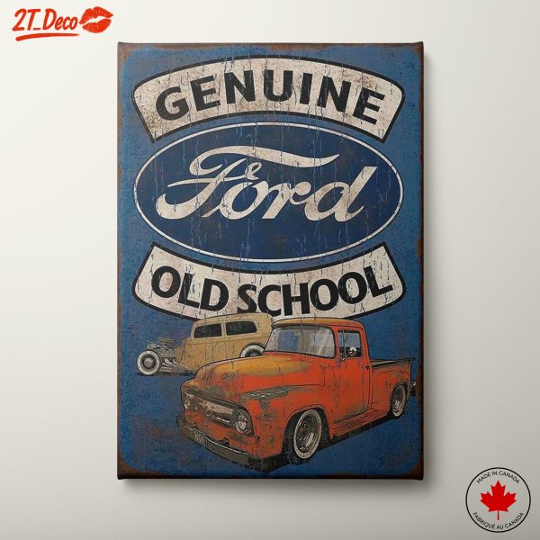 Genuine Ford Old School Vintage Car Art