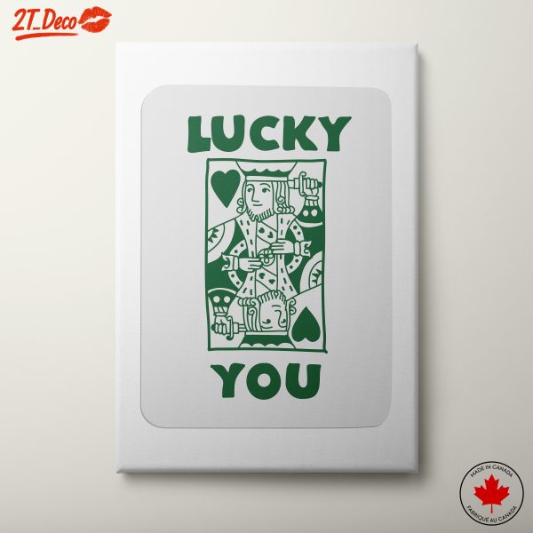 Lucky You Playing Card Art 3