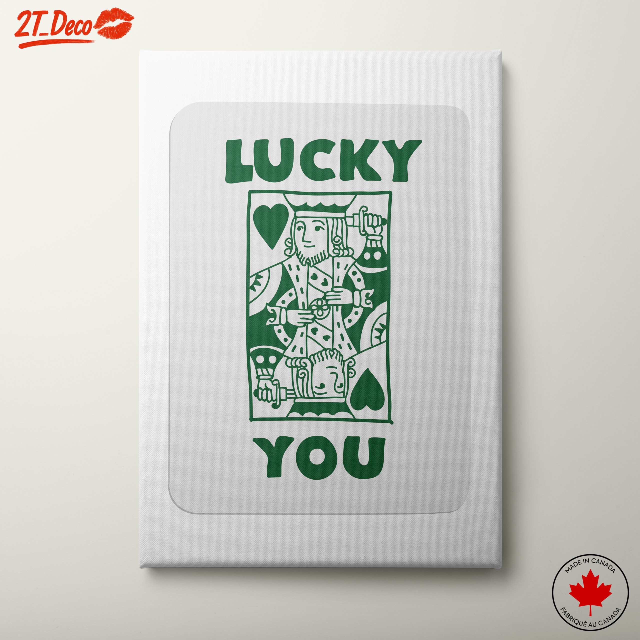 Lucky You Playing Card Art 3