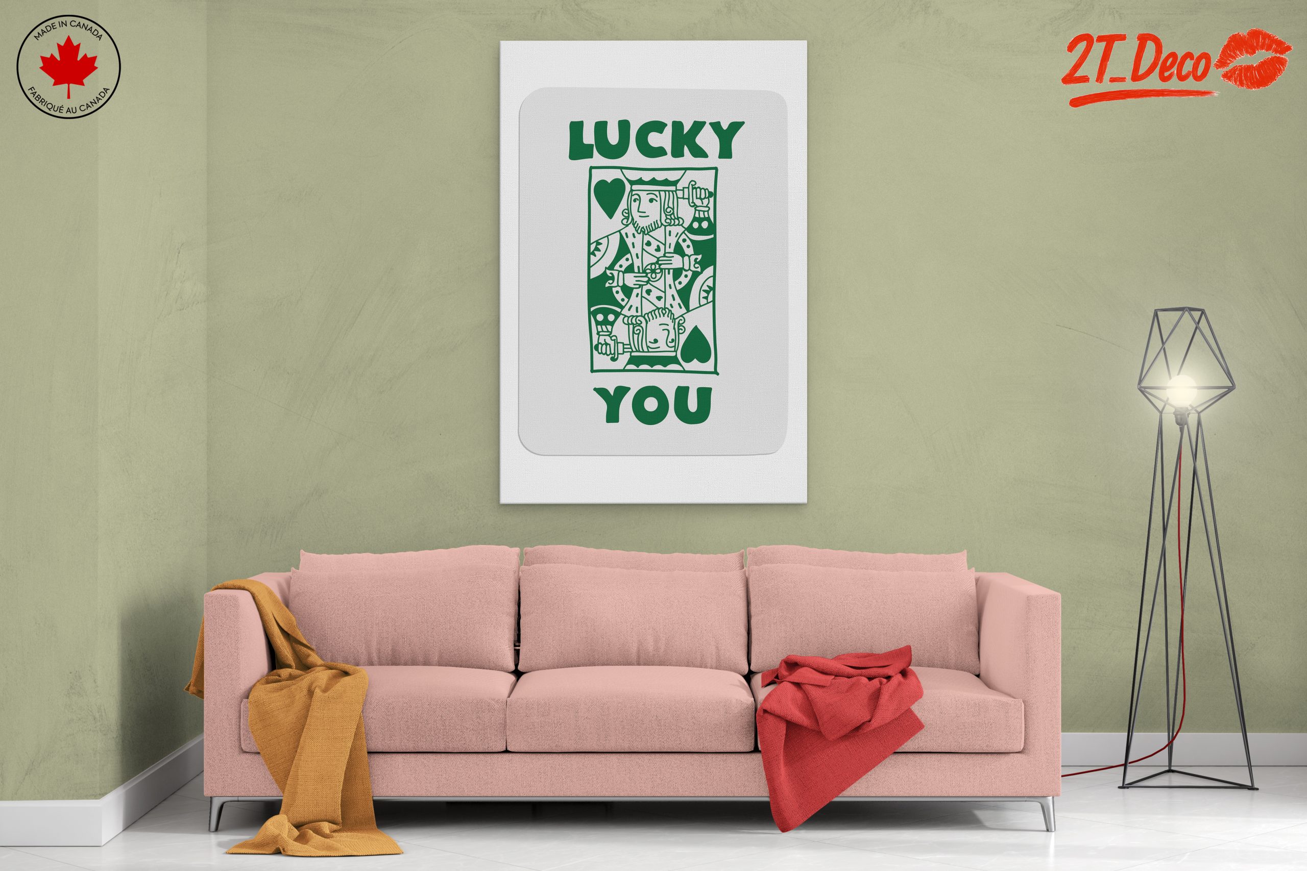 Lucky You Playing Card Art 3 - Image 2