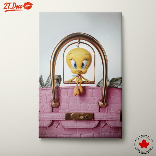 Tweety Bird in a Pink Handbag