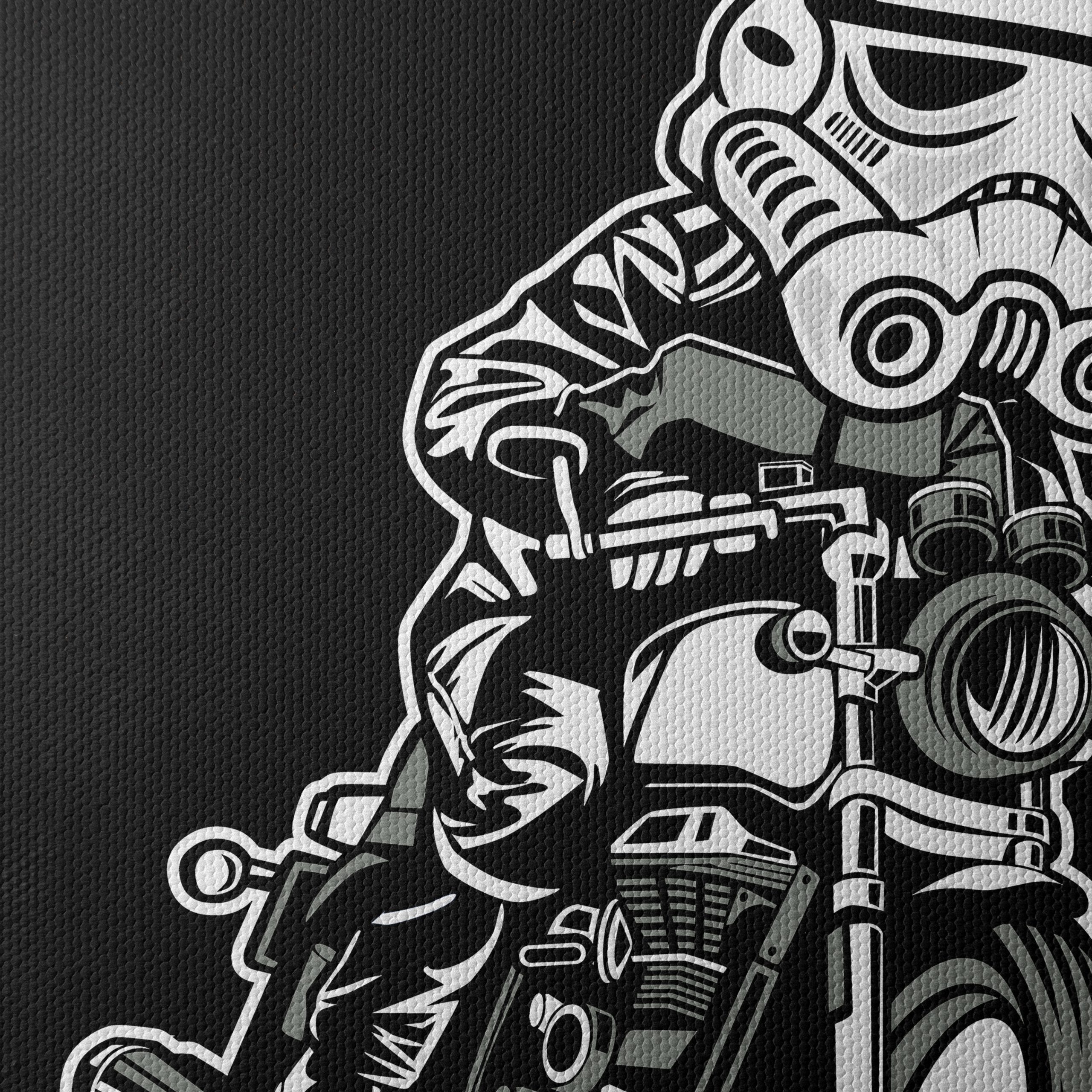 Stormtrooper Riding a Motorcycle Artwork - Image 4