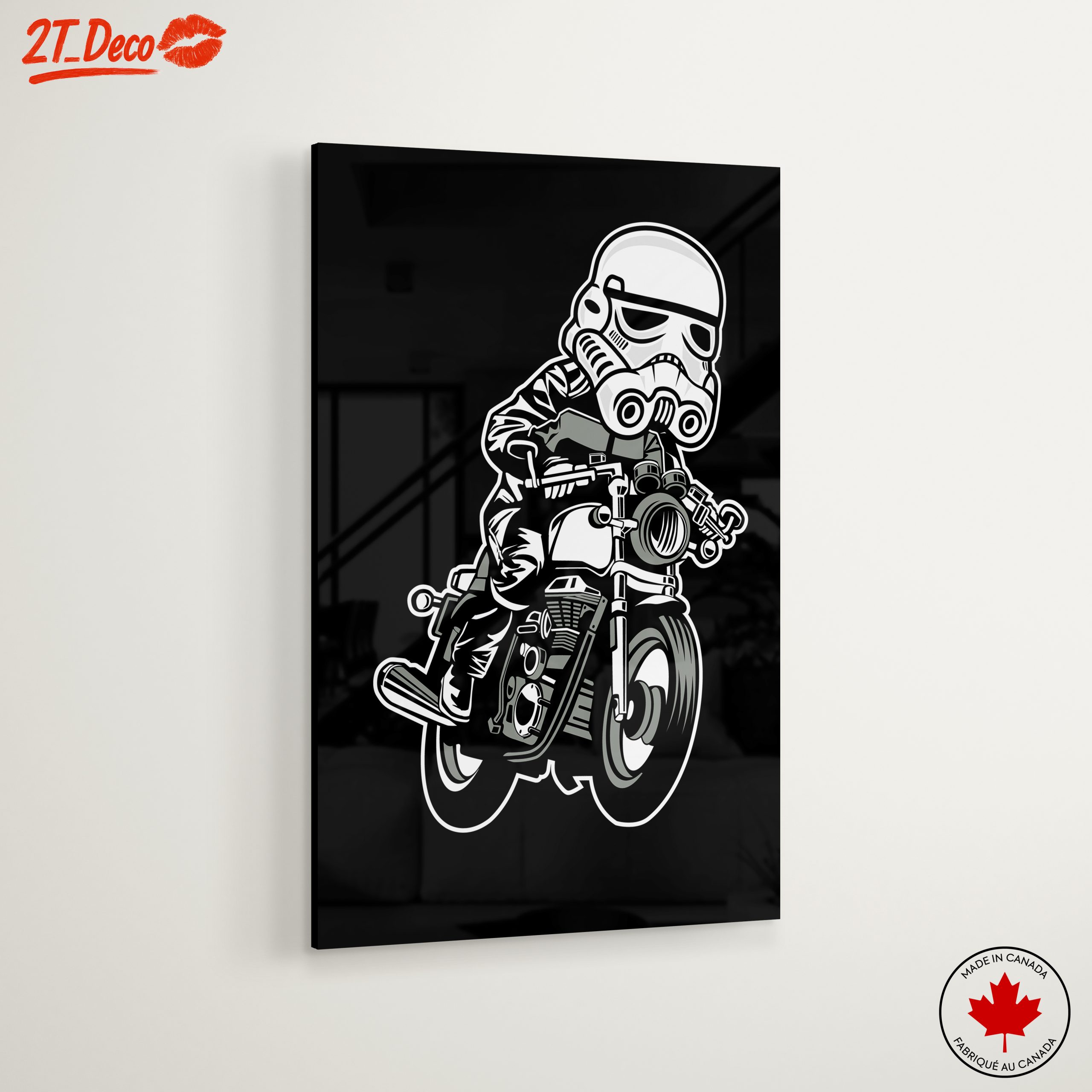 Stormtrooper Riding a Motorcycle Artwork - Image 6