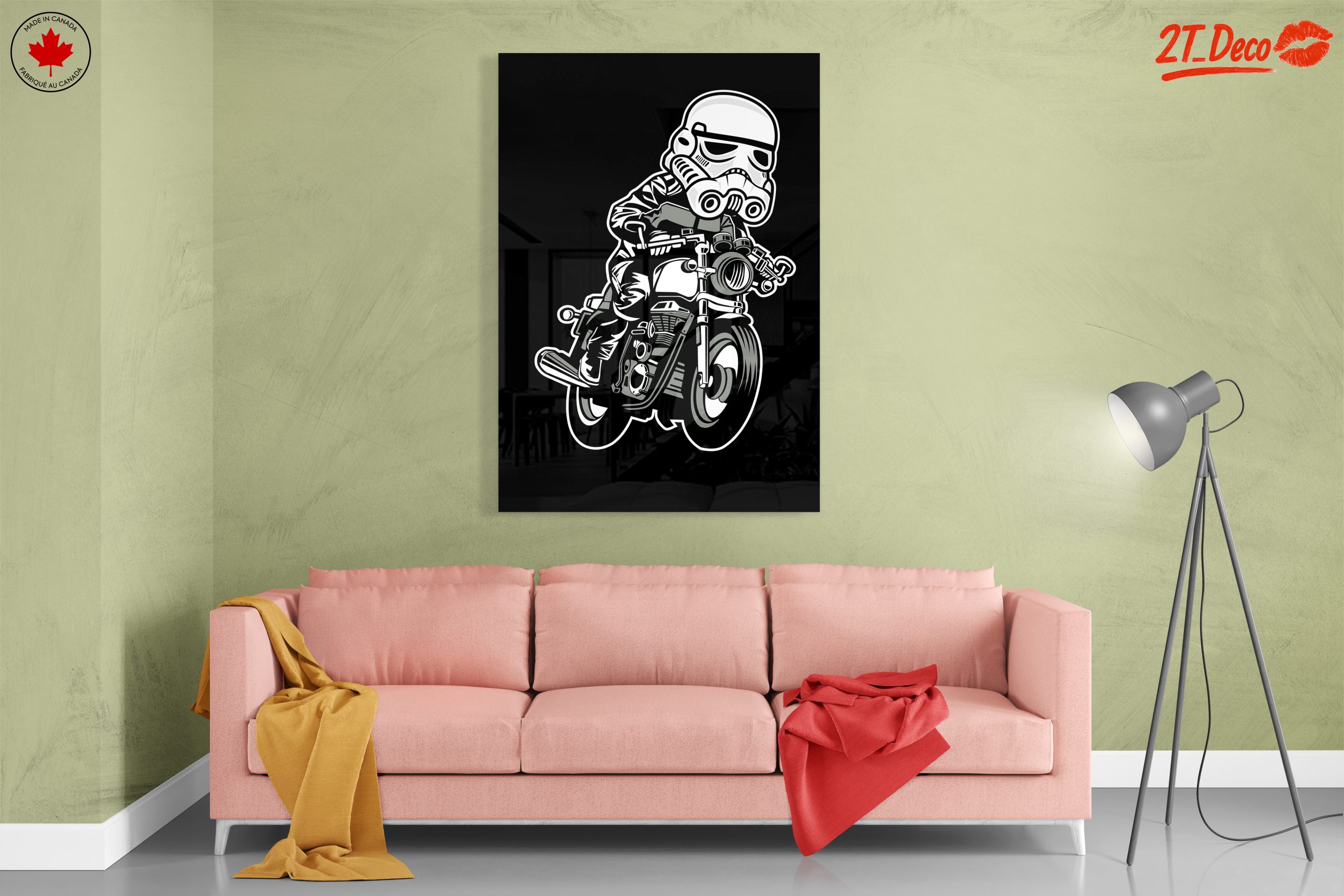 Stormtrooper Riding a Motorcycle Artwork - Image 7