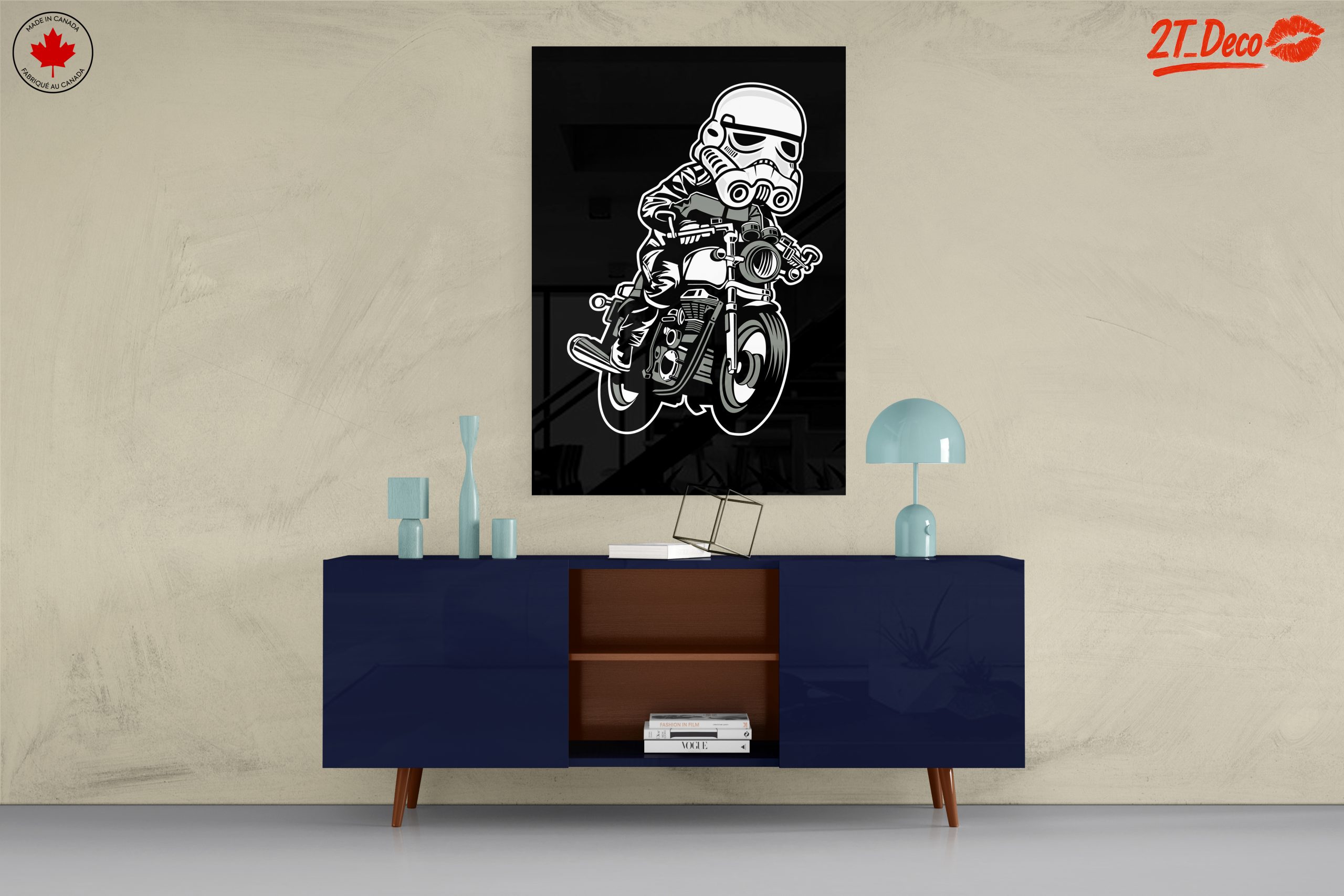 Stormtrooper Riding a Motorcycle Artwork - Image 8