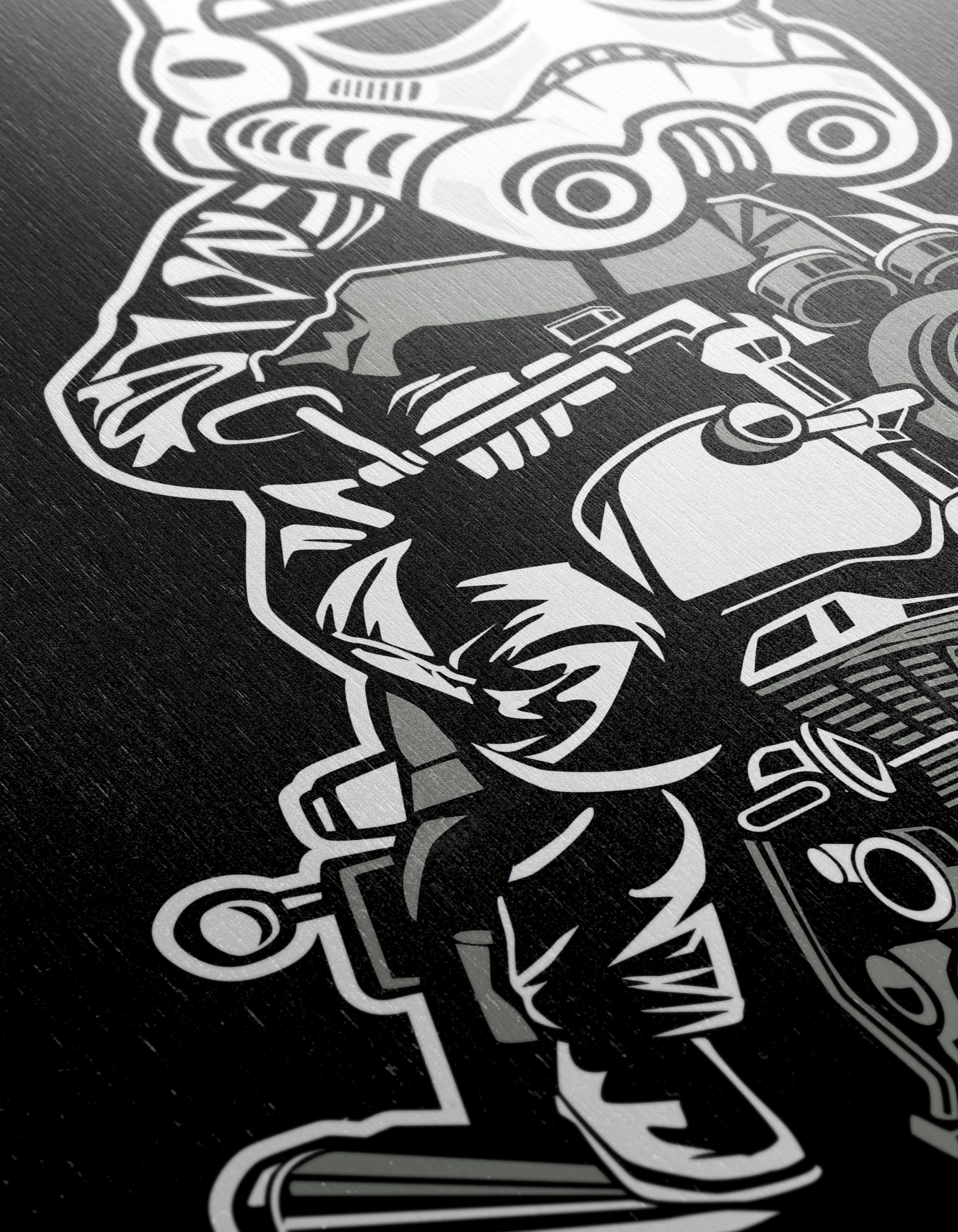 Stormtrooper Riding a Motorcycle Artwork - Image 12